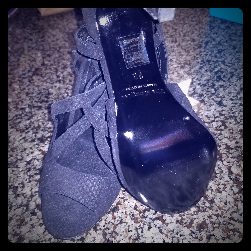 The Kooples Black Strappy Heels
